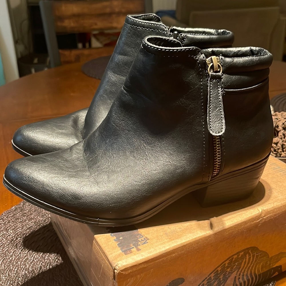 Black Forever booties size 9